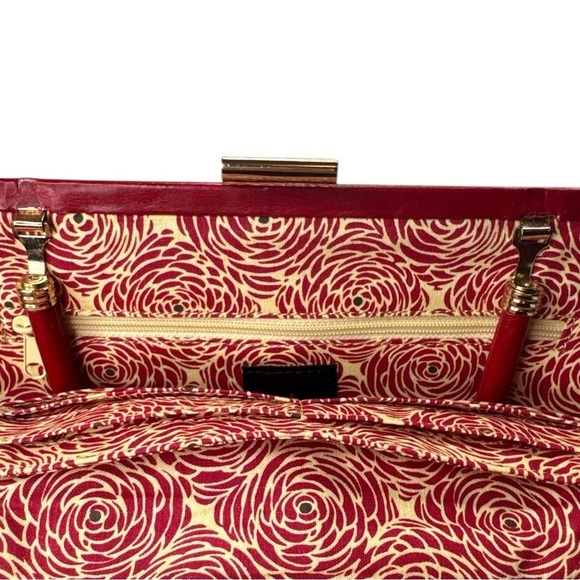 Vintage Hobo International Ruby Red Leather Convertible Long Clutch - Picture 13 of 16